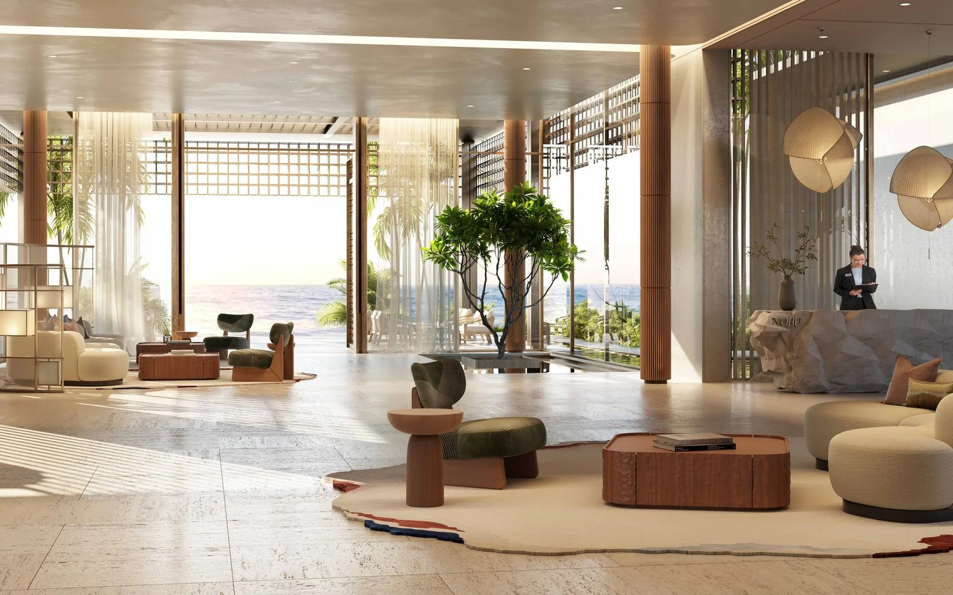Abu Dhabi branded residences waterfront render